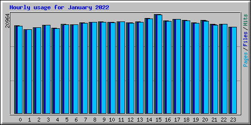 Hourly usage for January 2022